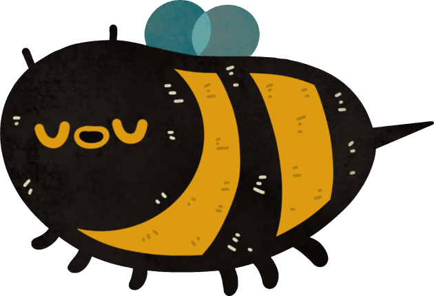 Sleepy Bee Kids T-Shirt by TurboErin