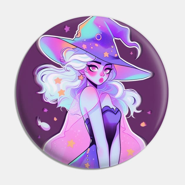 Kawaii Cute Witch Pin by DarkSideRunners