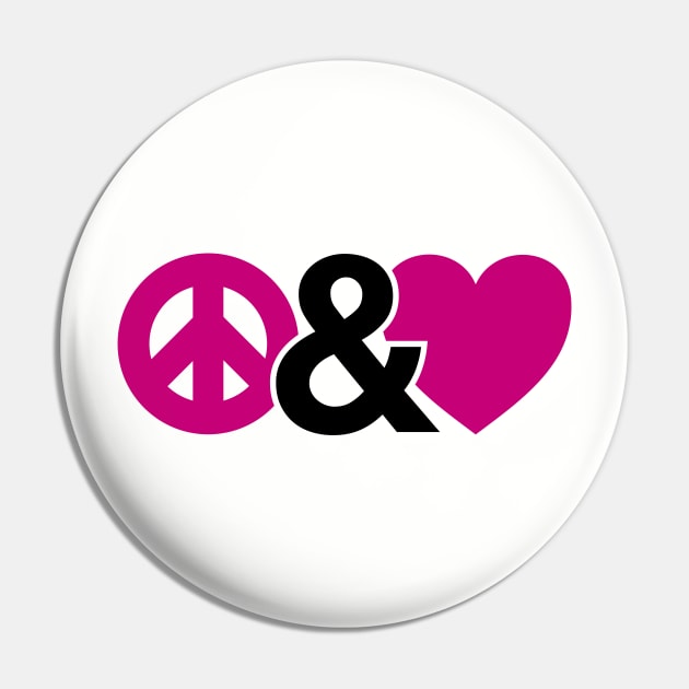 Peace and Love Pin by oddmatter