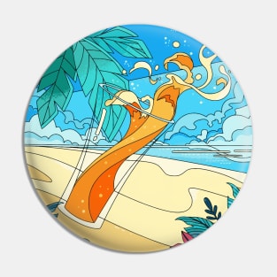 Summer Cocktail Pin