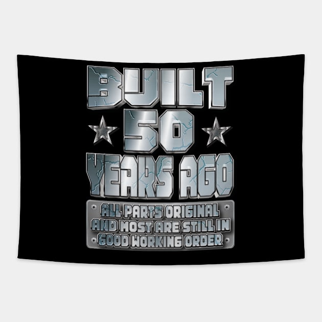 Fun 50th Birthday B-Day Party Gag Funny Saying Age 50 Year Tapestry by Envision Styles