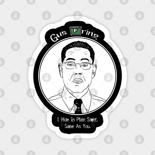 Gus Fring - Breaking Bad Magnet by Black Snow Comics