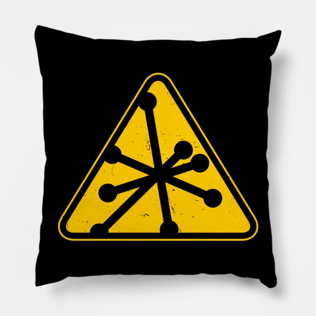 CBRN (v1 Cutout / Worn) Pillow by Roufxis