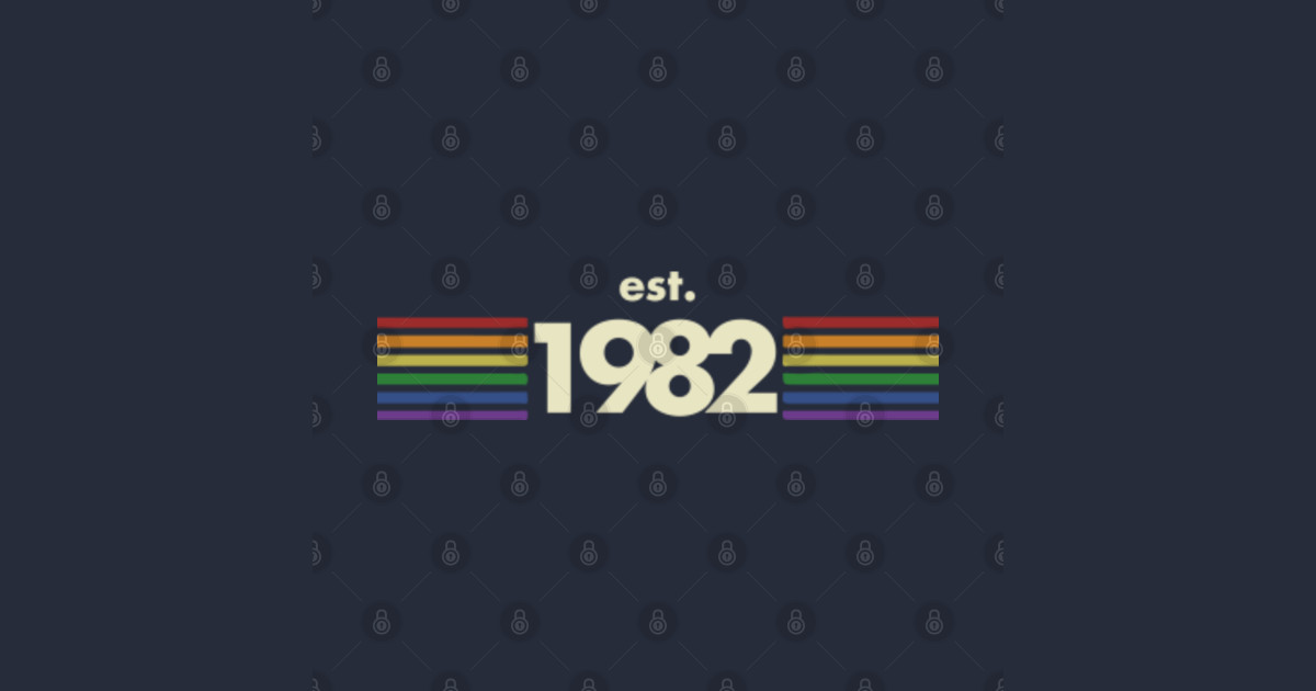 Download Est. 1982 Retro Color Spectrum - 1982 - T-Shirt | TeePublic