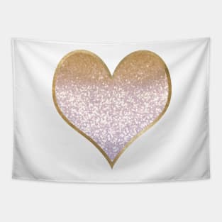 Heart - golden blush gradient Tapestry