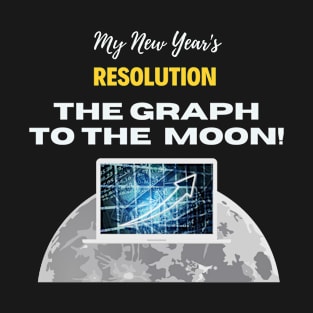 The Graph To The Moon New Year’s Resolution - The Graph Grt Crypto Blockchain Cryptocurrency T-Shirt
