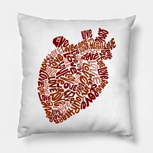 Human Heart Love Pillow