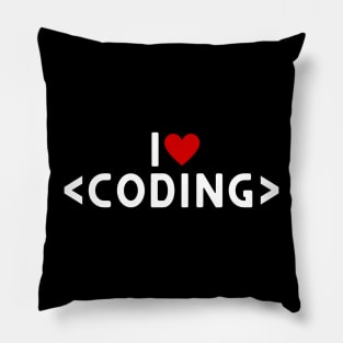 I Heart Coding Pillow