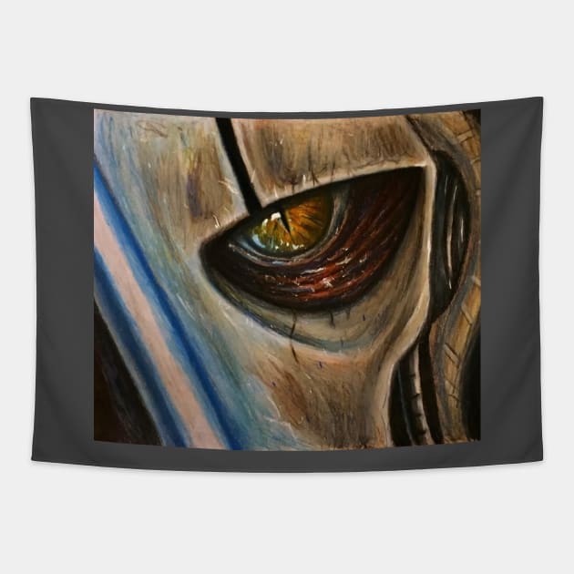 The Eye of General Grievous Tapestry by Saquanarts