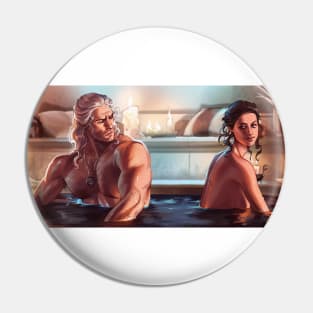 Geralt and Yennefer Pin