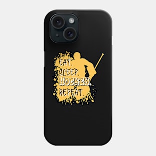 Eat play hockey sleep Phone Case