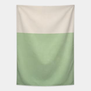 Green Sage and White Beige Boho Color Block Tapestry