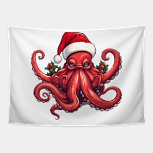 Christmas Octopus Tapestry