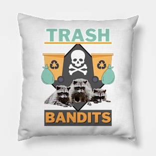 Trash Bandits Raccoon Pillow