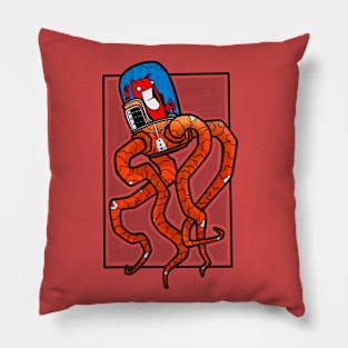 kraken robot Pillow