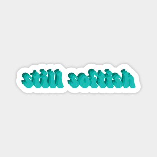 Tiktok Still Softish Blue Gradient Design Magnet