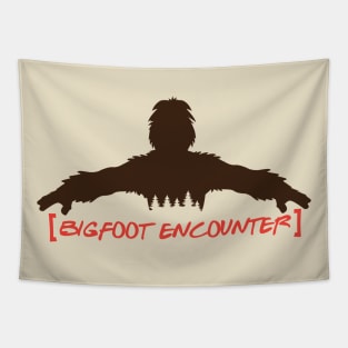 Bigfoot Encounter Tapestry