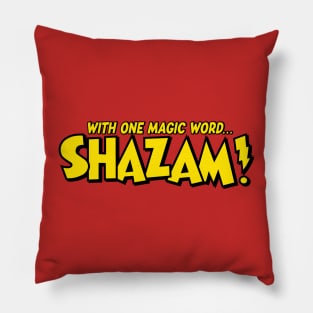 With one magic word . . . SHAZAM! Pillow