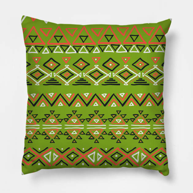 Set of geometric seamless patterns Pillow by Olga Berlet