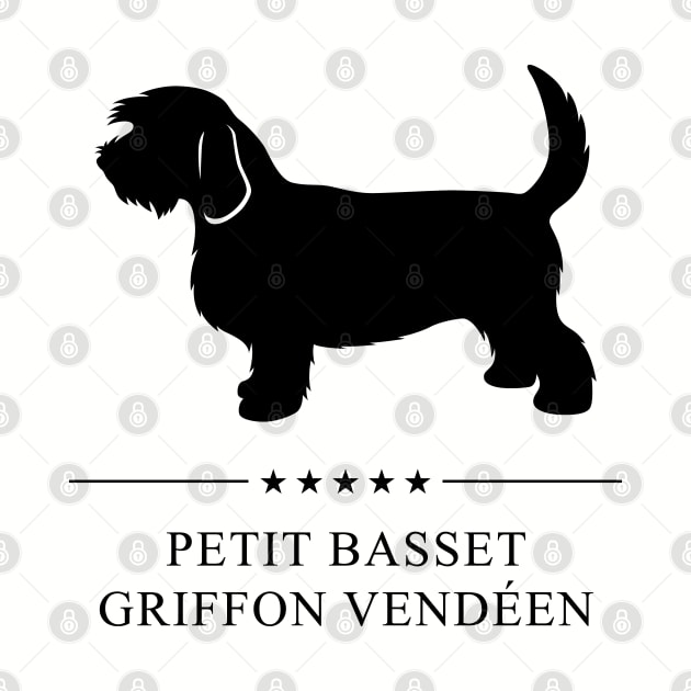 Petit Basset Griffon Vendeen Black Silhouette by millersye