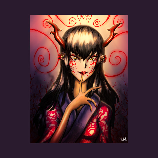 Dark Lady Anime Pin TeePublic FR