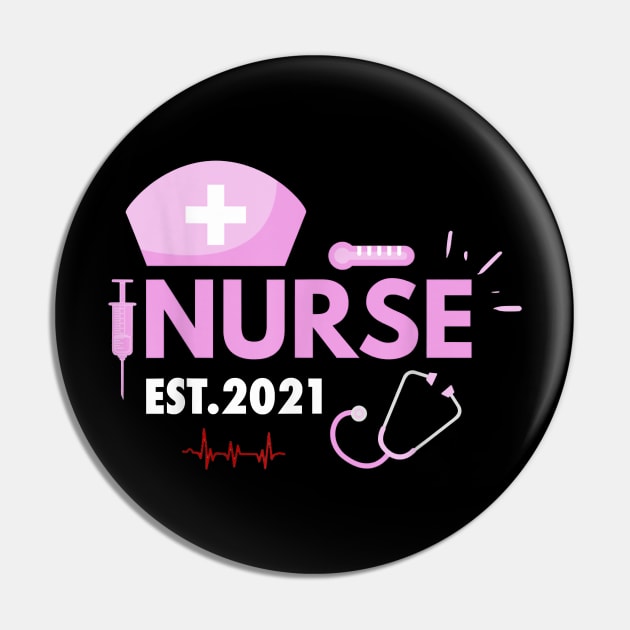 Nurse Rst 2021 Nursing School Graduation Nursing Heartbeat Pin by Pretr=ty