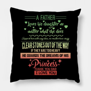 Christmas Gift For Man from Daughter Loving Pillow