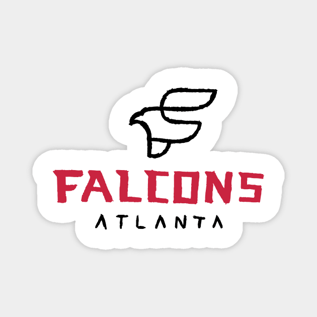 Atlanta Falcoooons 07 Magnet by Very Simple Graph