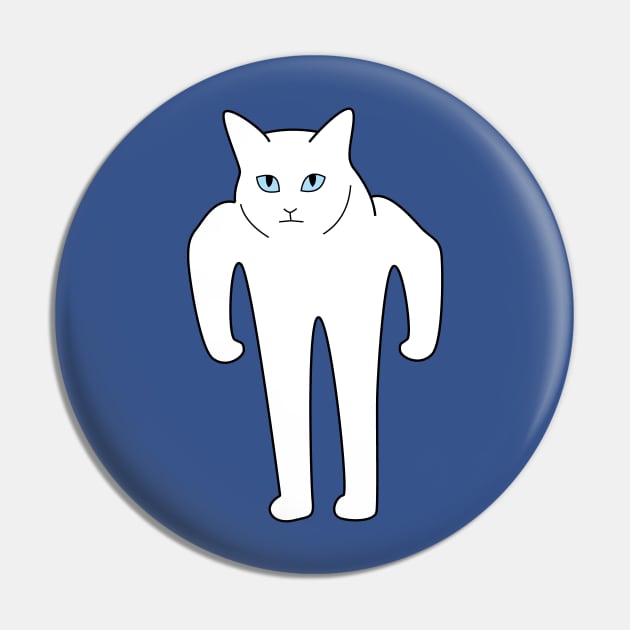 Buff Half-Cat Pin by Sashen