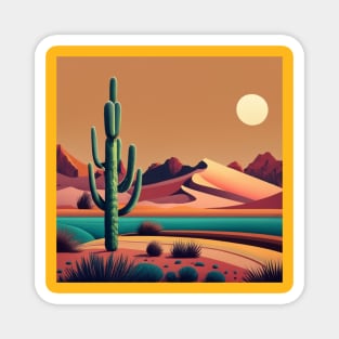 Abstract Desert Landscape Magnet