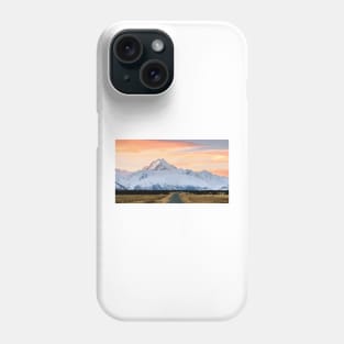 Mt Cook Sunset Digital Painting Phone Case