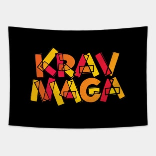 Krav Maga Bright Lettering Tapestry
