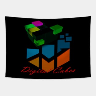 Digital Cubes Tapestry