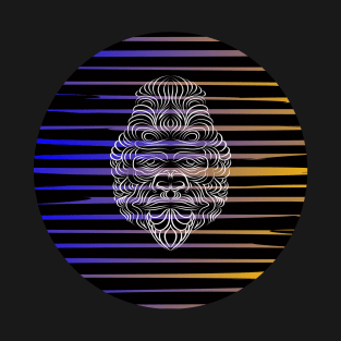 Trippy Linework Gorilla T-Shirt