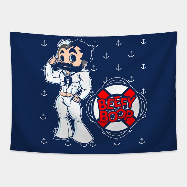 BeefyBoopSailor Tapestry by BeefcakeBoss