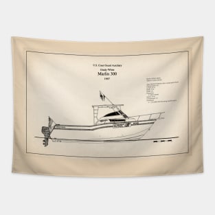 United States Coast Guard Auxiliary Marlin 300 - SD Tapestry