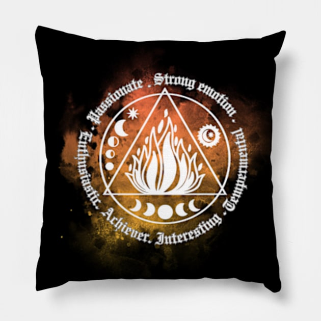 Fire Pillow by Legacy of Self-Expression Art