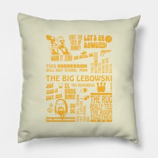 The Big Lebowski, Dude & Walter Quotes Pillow