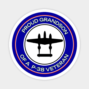 Proud Grandson of a P-38 Veteran Magnet