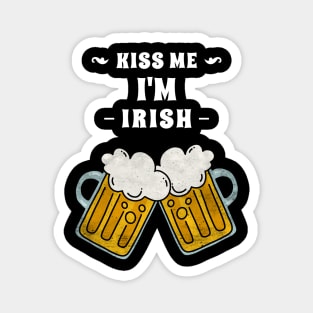 happy st patricks day, Kiss me I'm Irish Magnet