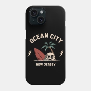 Vintage Surfing Ocean City, New Jersey Phone Case