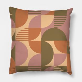 Terracotta Abstract Theme Pillow