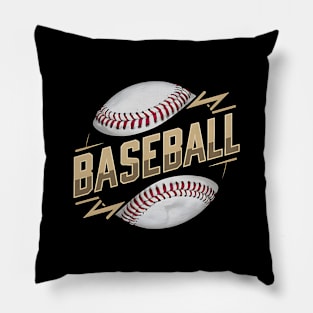 Baseball Logo Home Run Strike Out Hero Pillow