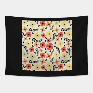 Flower and leaves pattern Tapestry