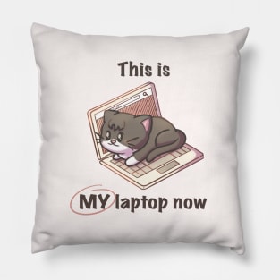 if I fits I sits - Laptop Cat Pillow