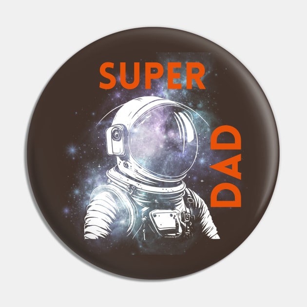 Super Dad Pin by Rissenprints