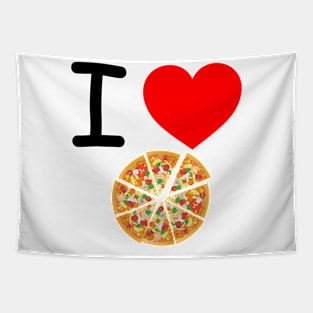 I Heart Pizza Tapestry