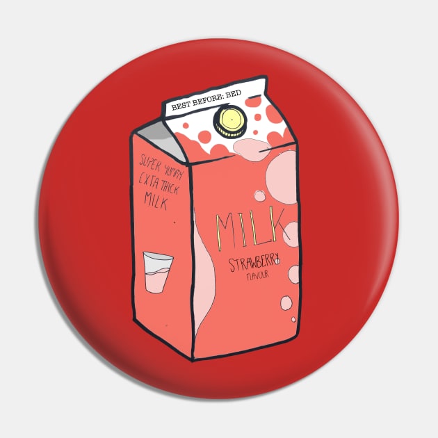 MILK v2 Strawberry Pin by Kcael