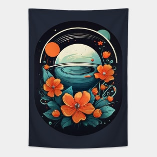 Floral Planet by Akbaly Tapestry