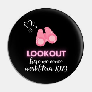 scentsy lookout, here we come, world tour 2023 Pin